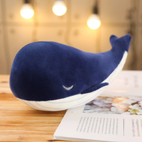peluche baleine bleue foncé