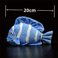 peluche poisson chirurgien bleu 20 cm