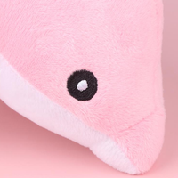 tête doudou dauphin rose